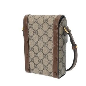 Gucci Shoulder Beige Supreme Tan GG Leather Canvas Bag Horsebit